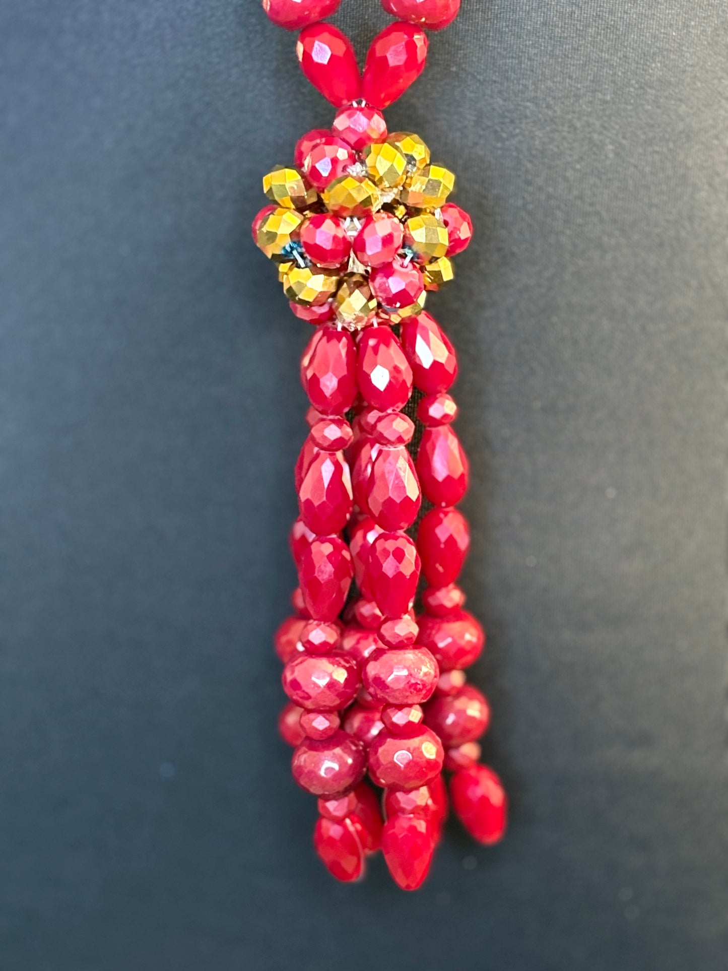 Burgundy & Gold - Tassel
