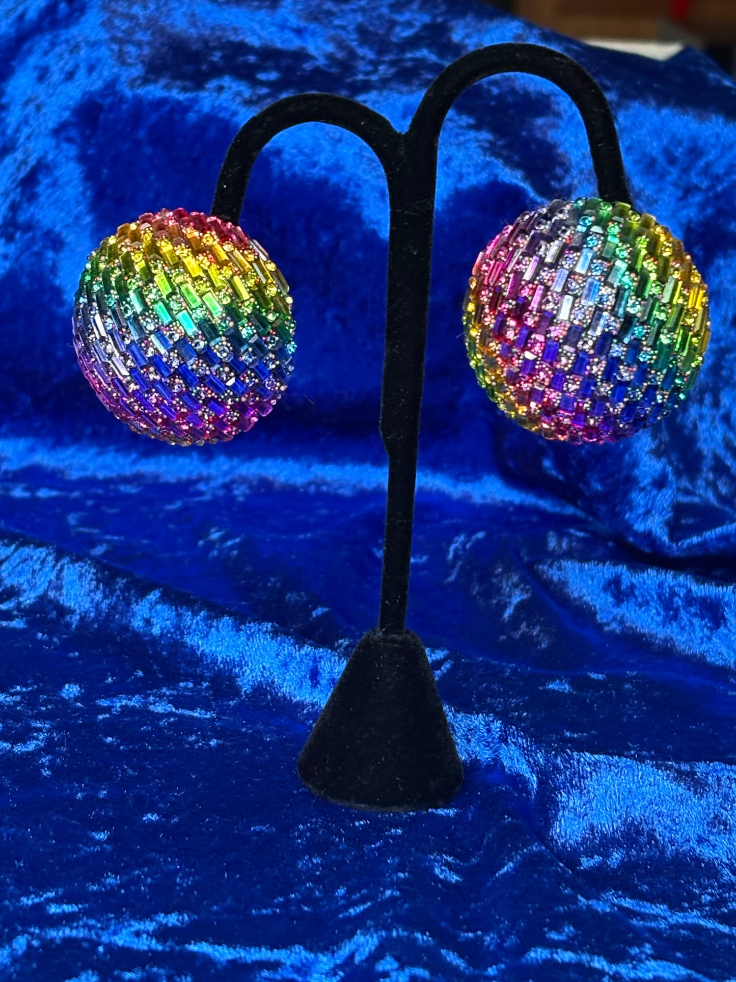Multicolored Clip-On Earrings