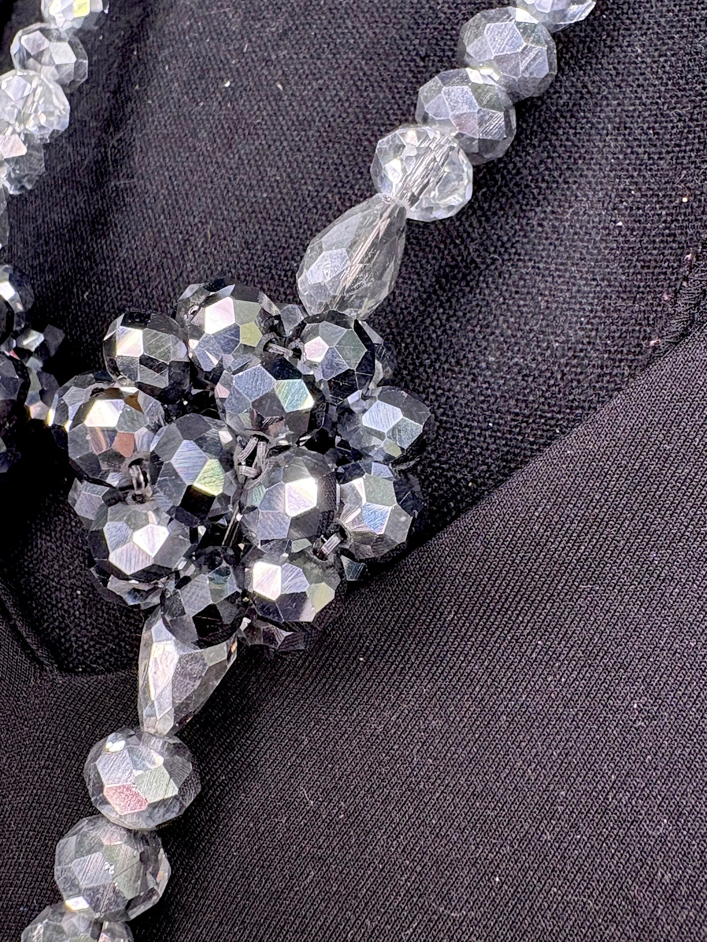 Clear Ombré Silver - Tassel