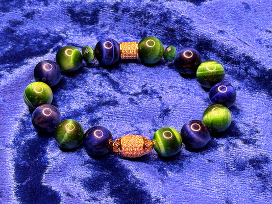 Blue & Green Multicolored - Bracelet