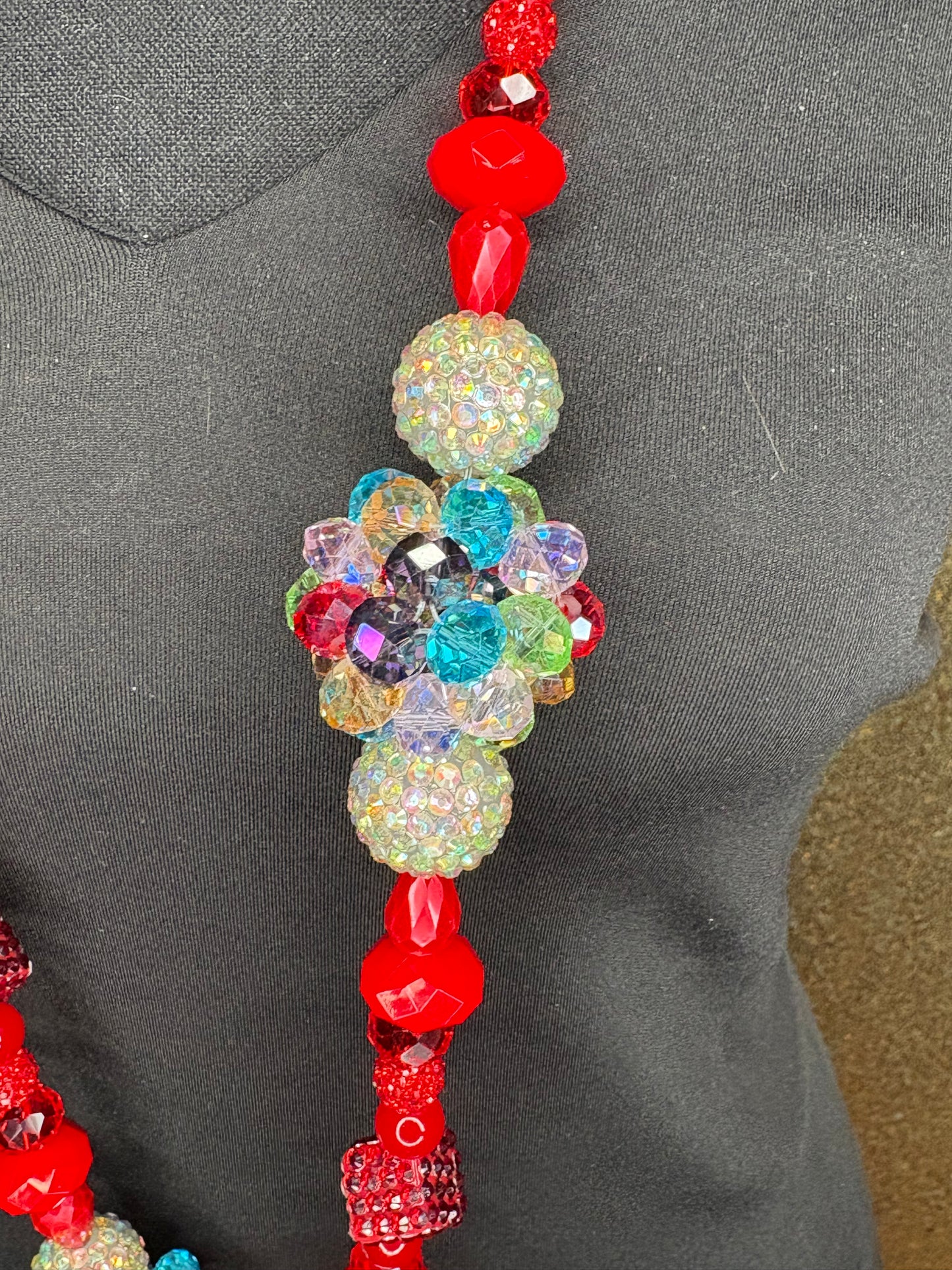 Red & Multicolored - Tassel