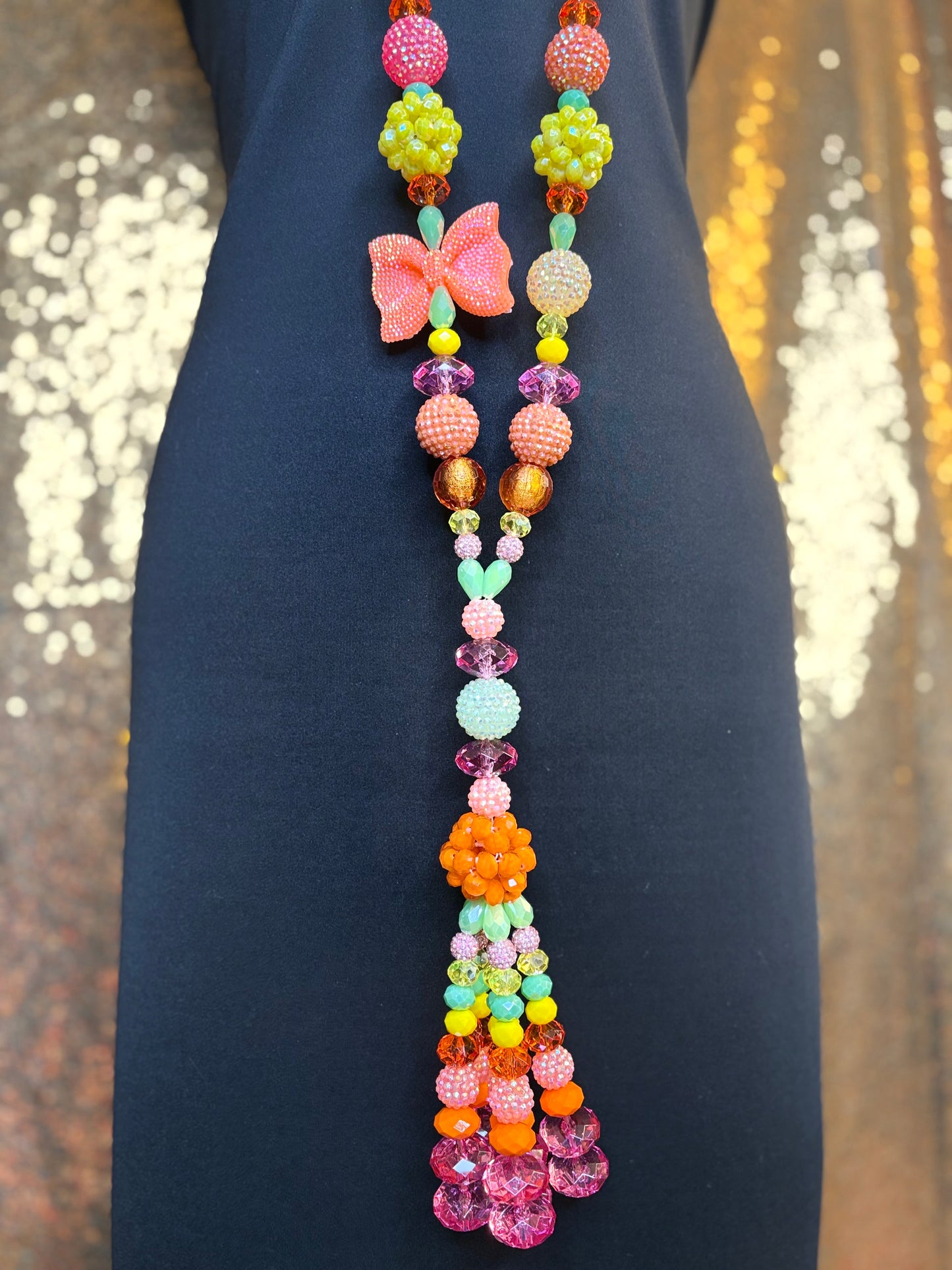 Multicolored Bow Candy - Tassel