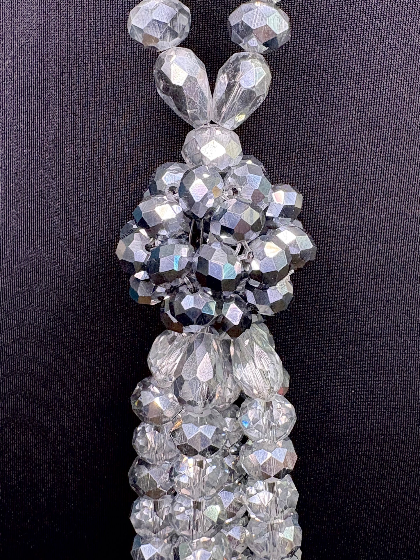 Clear Ombré Silver - Tassel