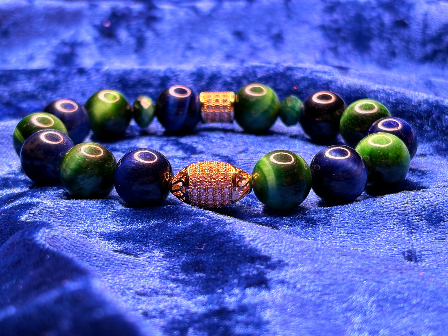 Blue & Green Multicolored - Bracelet