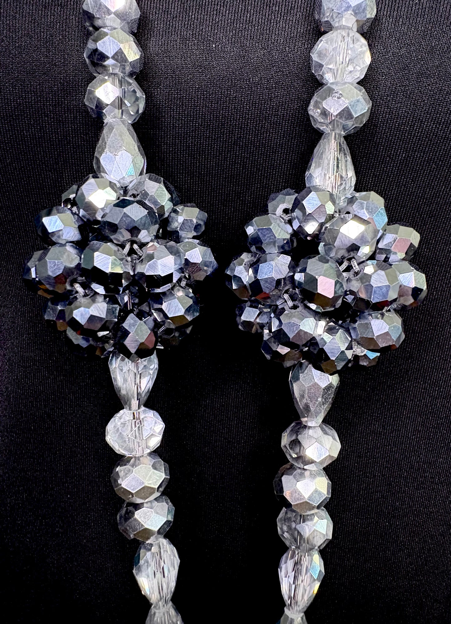 Clear Ombré Silver - Tassel