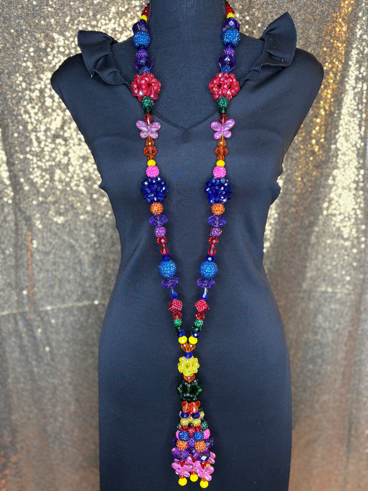 Rainbow Colored Candy - Tassel