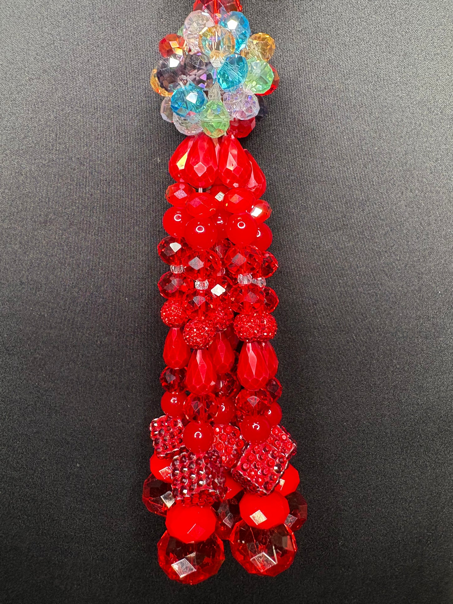 Red & Multicolored - Tassel