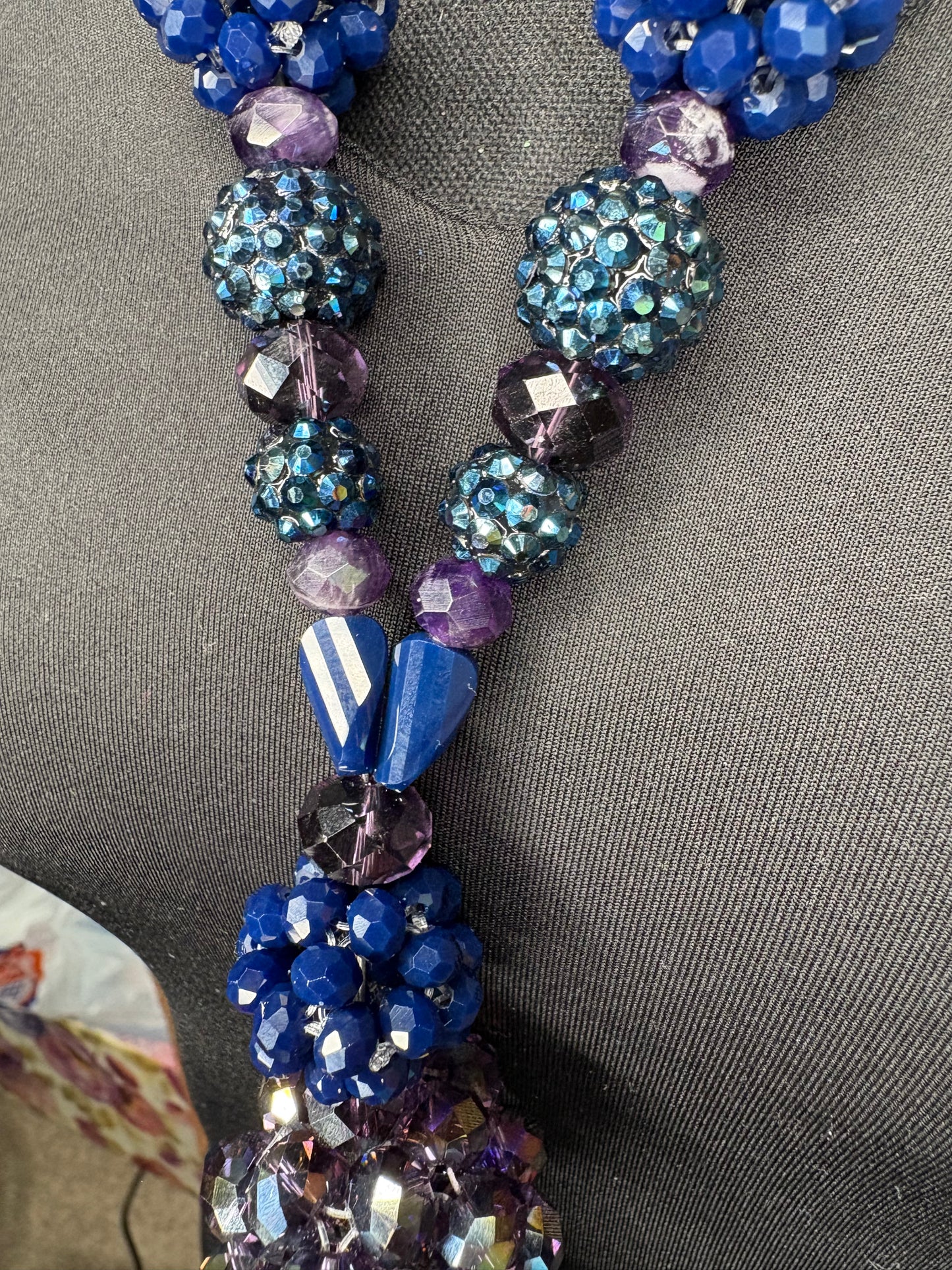 Navy Blue & Dark Purple - Tassel
