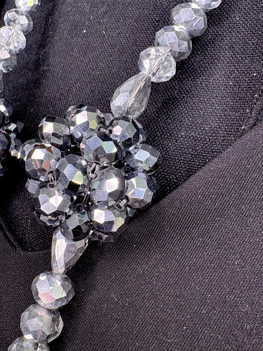 Clear Ombré Silver - Tassel