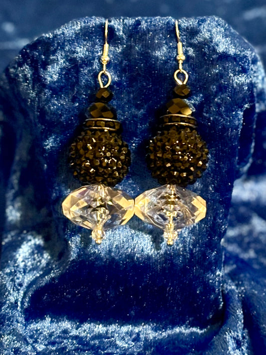Black & Clear Earrings