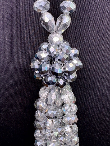 Clear Ombré Silver - Tassel