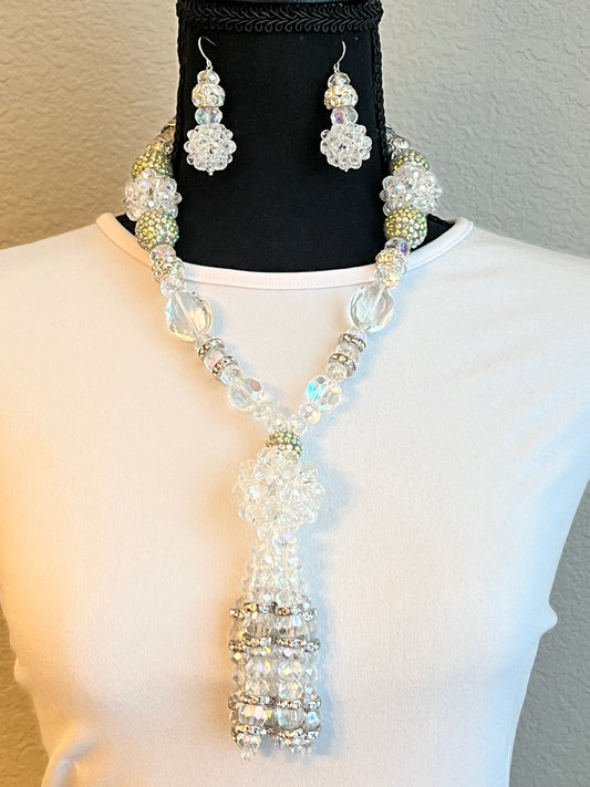 Clear & Silver - Tassel