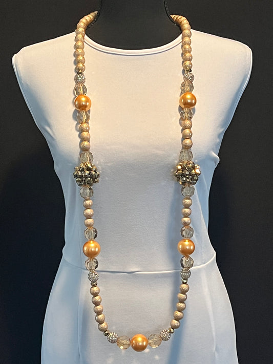 Gold & Tan - Round