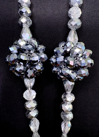 Clear Ombré Silver - Tassel