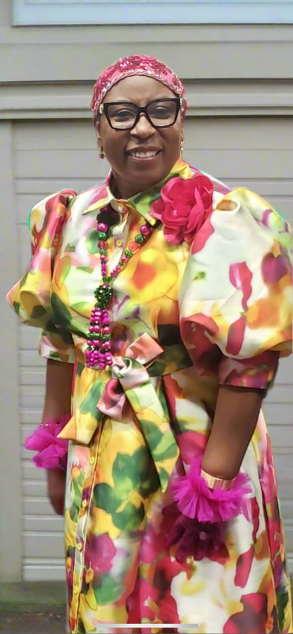 Green & Pink - Tassel
