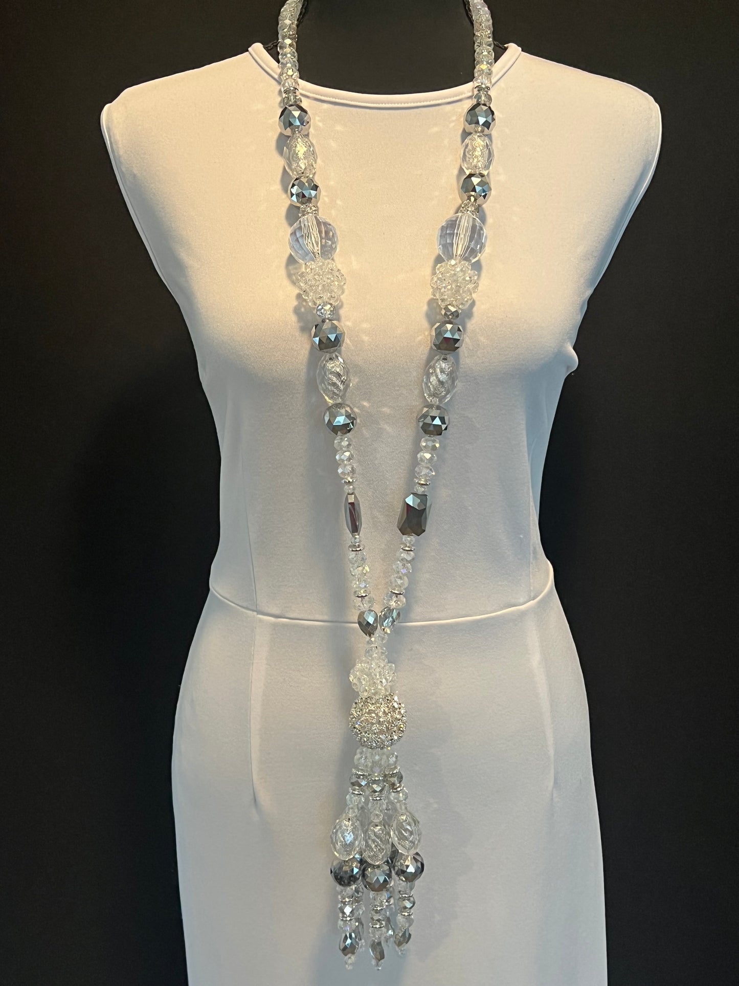 Clear & Silver - Tassel