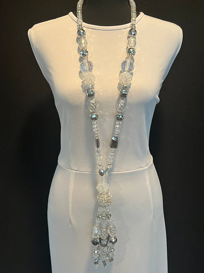 Clear & Silver - Tassel