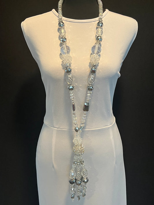 Clear & Silver - Tassel