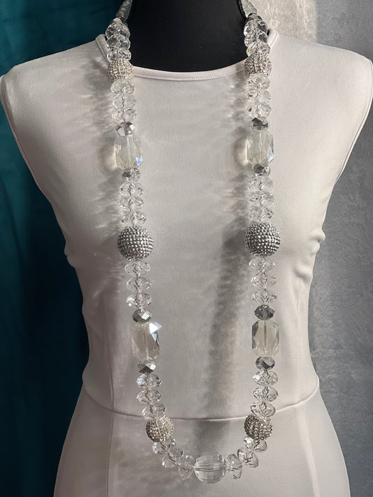 Clear & Silver - Round