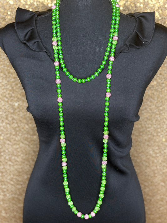 Pink & Green - Round