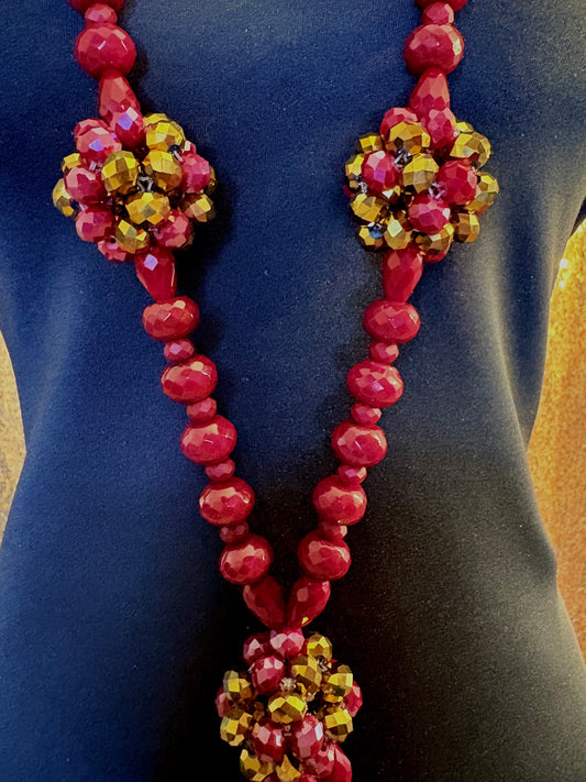 Burgundy & Gold - Tassel
