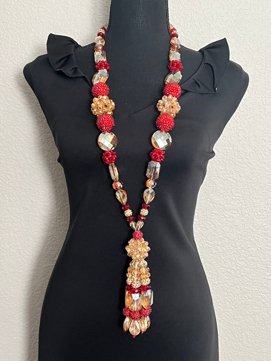 Tan & Red - Tassel