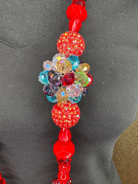 Red & Multicolored - Tassel
