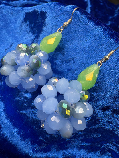 Blue & Lime Green Earrings