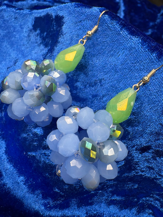 Blue & Lime Green Earrings