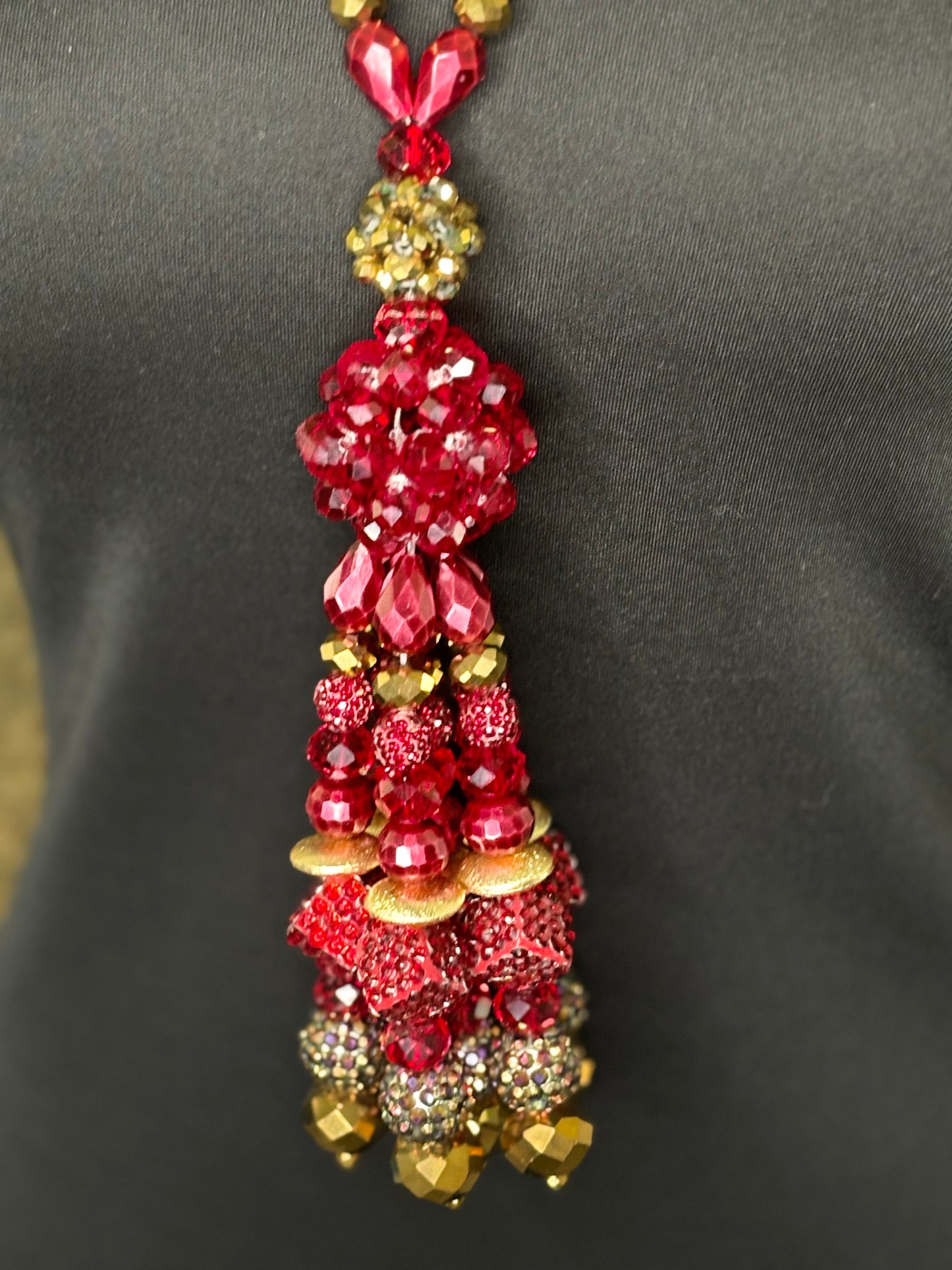 Burgundy & Gold - Tassel