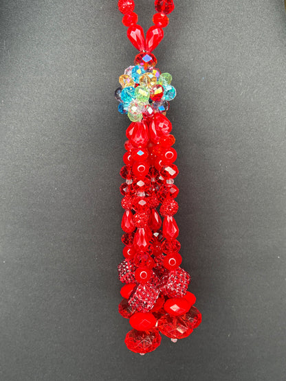 Red & Multicolored - Tassel