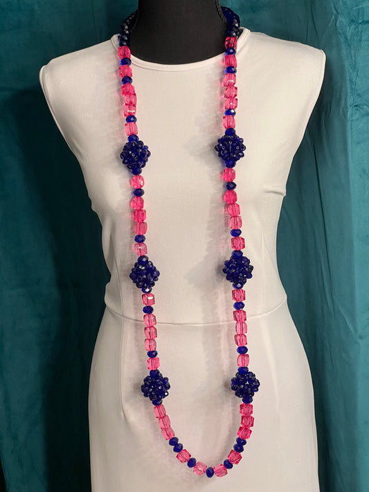 Blue & Pink - Round