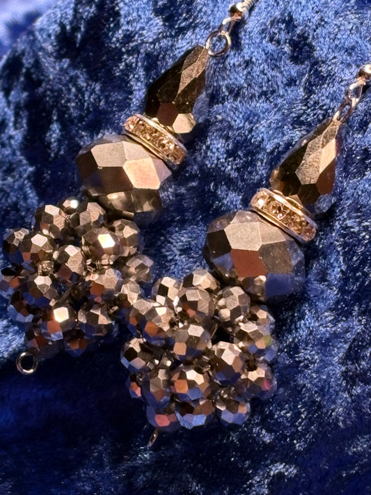 Silver Medium Bead Ball Earrings