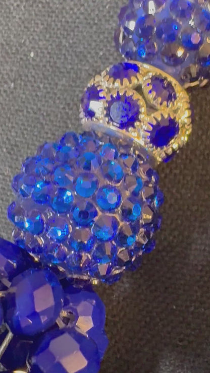 Royal Blue & Silver - Tassel