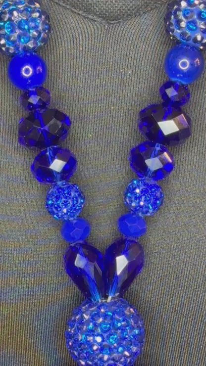 Royal Blue & Silver - Tassel