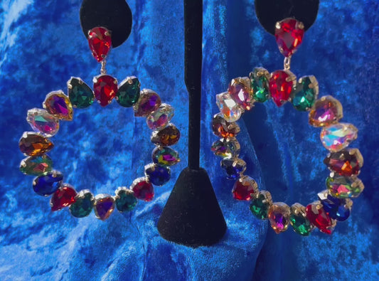 Multicolored Post Earrings