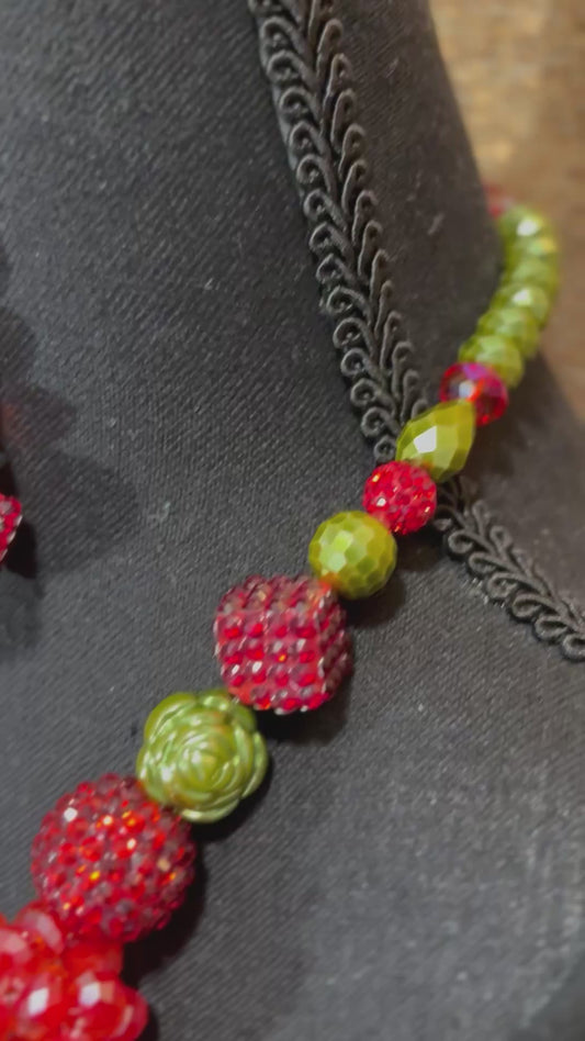 Red & Olive - Tassel
