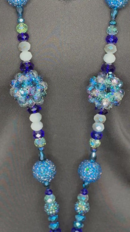 Blue & White - Tassel