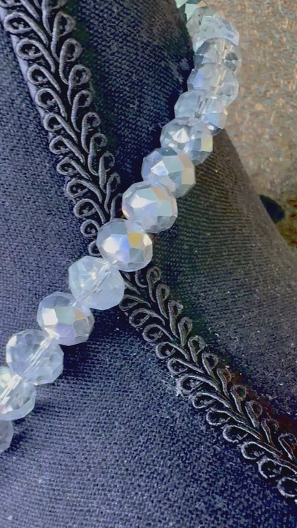 Clear Ombré Silver - Tassel
