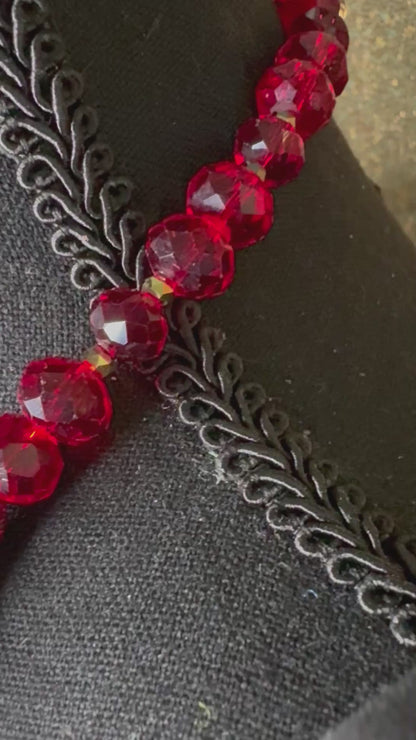 Burgundy & Gold - Tassel