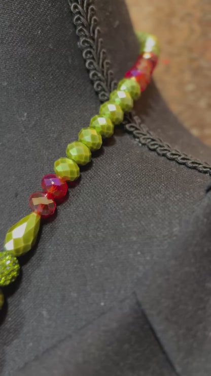 Red & Olive - Tassel