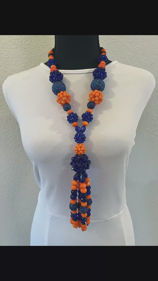 Blue & Orange - Tassel