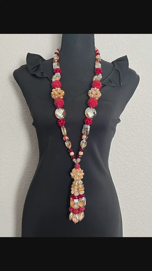 Tan & Red - Tassel