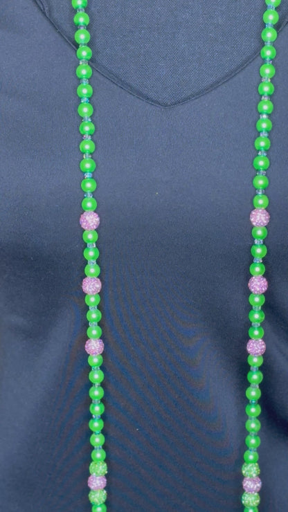 Pink & Green - Round
