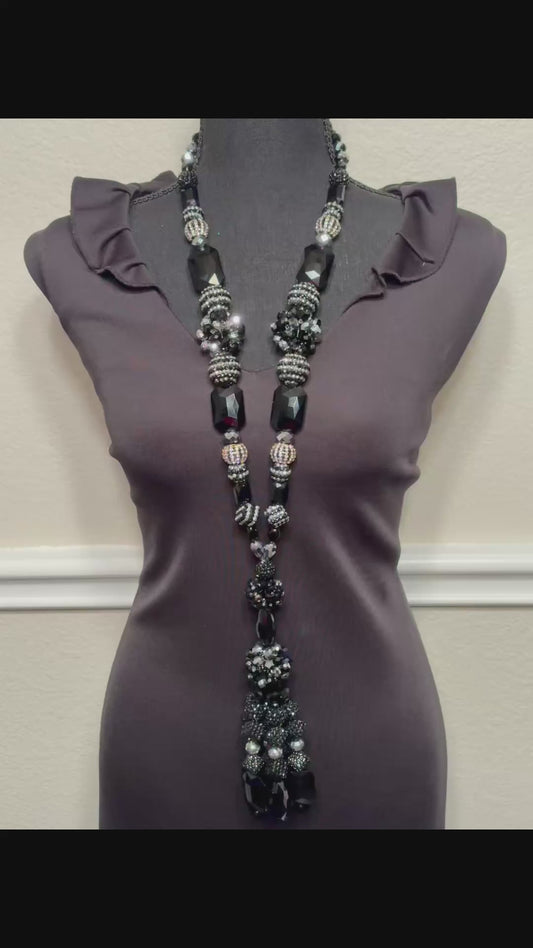Black & Silver - Tassel