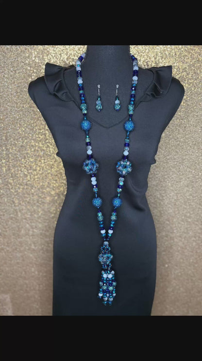 Blue & White - Tassel
