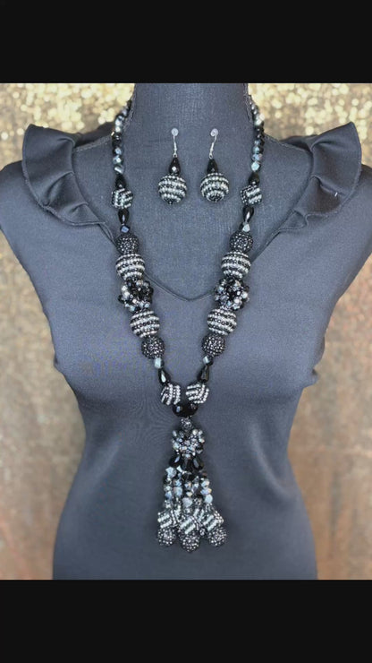Black & Silver - Tassel