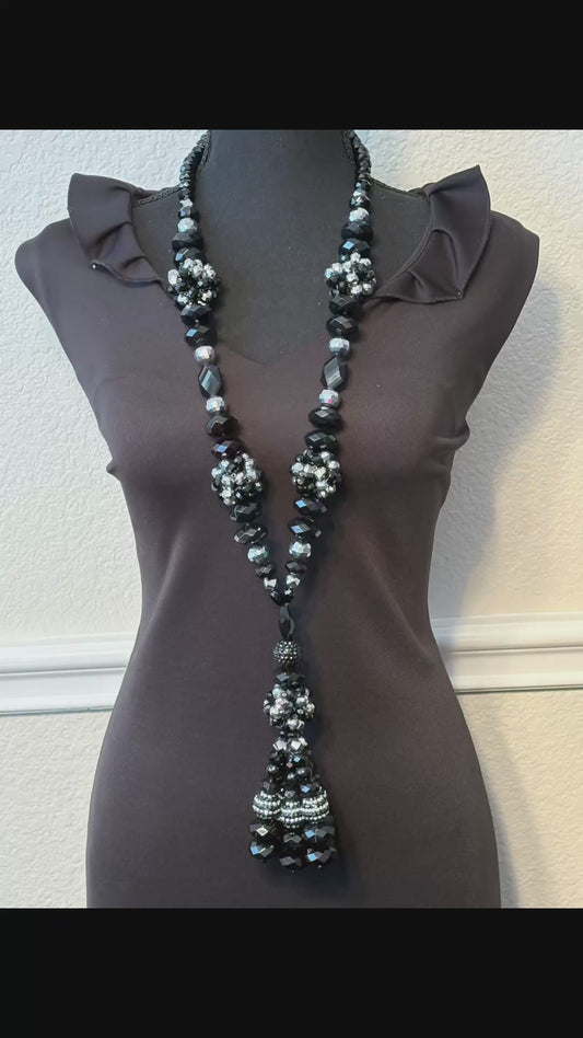 Black & Silver - Tassel