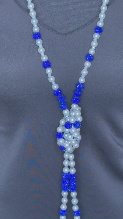 Blue & White - Round